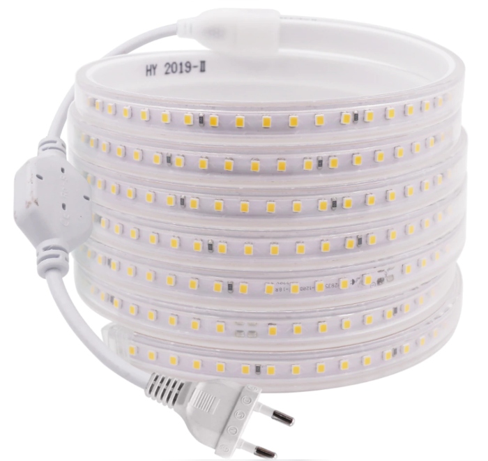

2835 Zestaw taśma 100 LED/m 6m ciepła 230V IP67