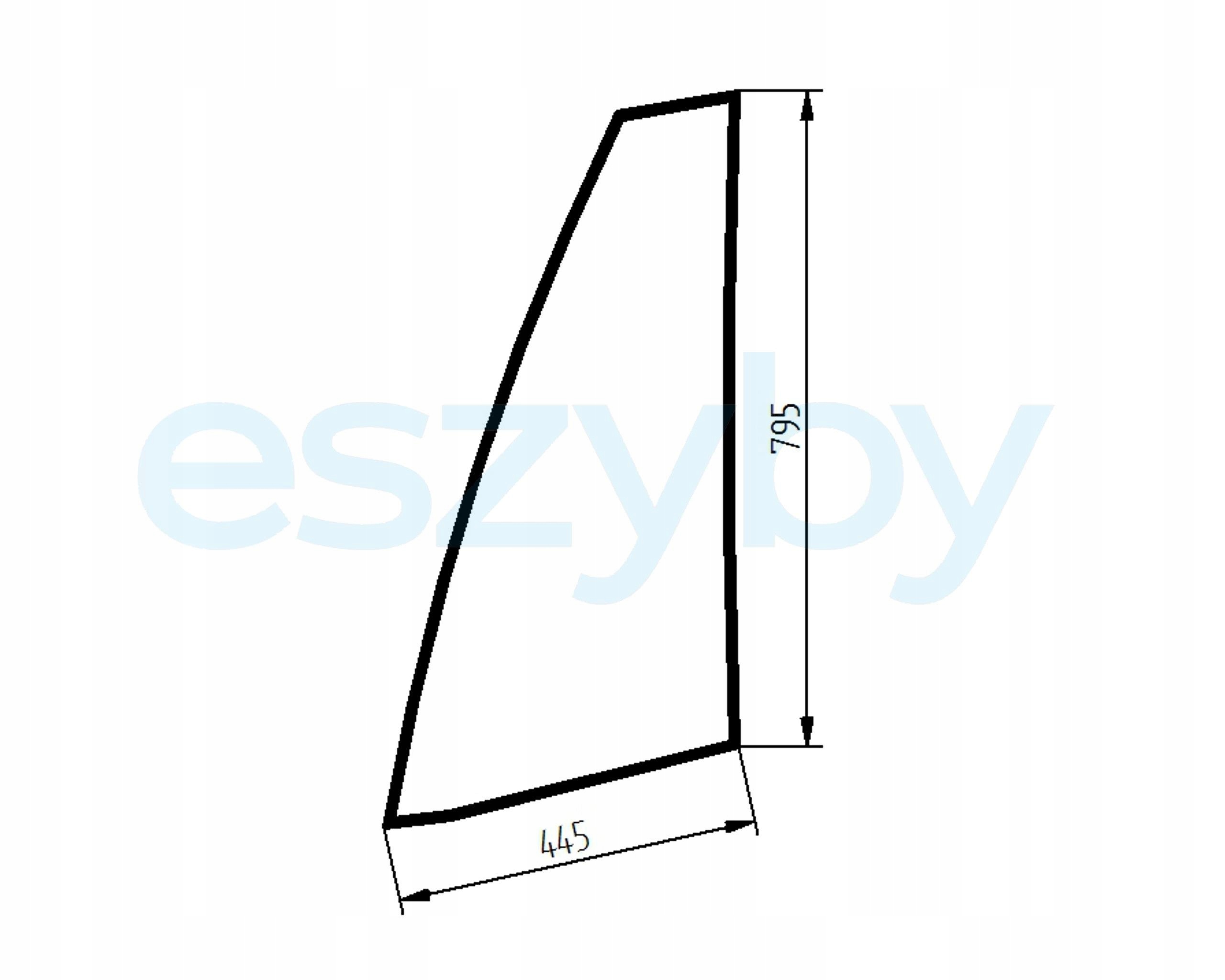 sklo teleskopický nakladač Cat TH255 dveře 3308252