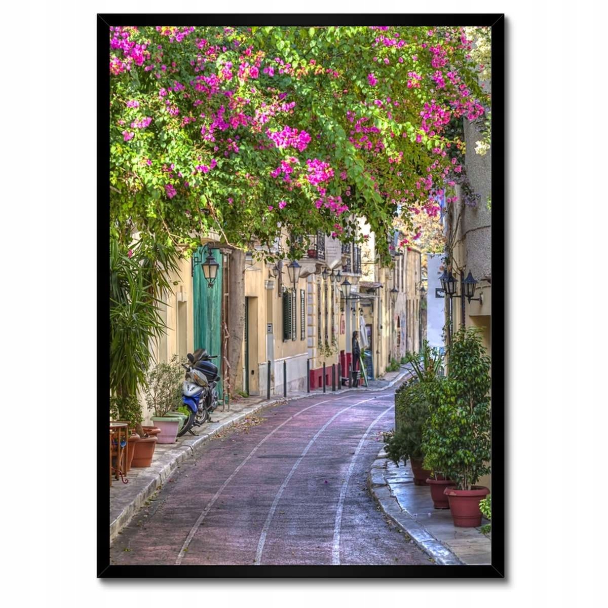Plakáty v rámu 50x70 Řecká ulička Plaka