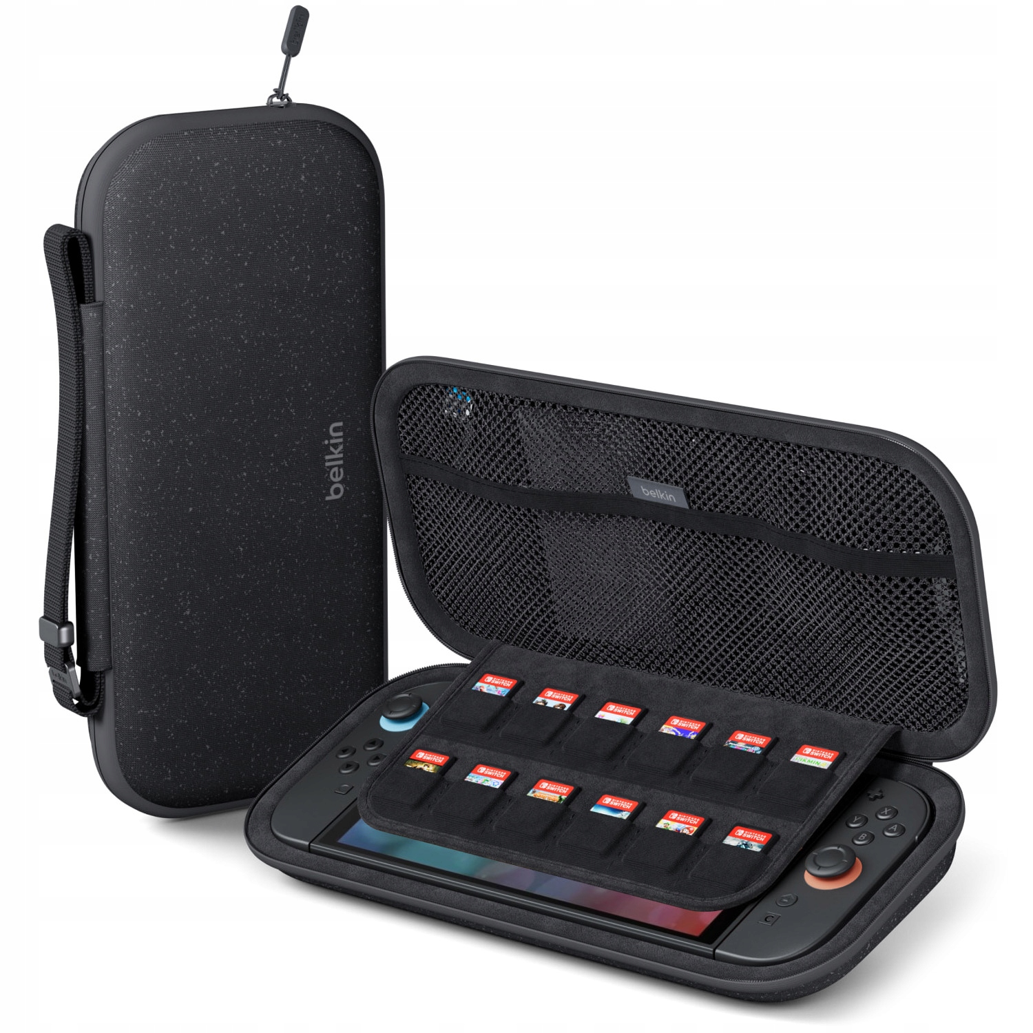 Etui do Nintendo Switch 2, Belkin Travel, 12 slotów na kartridż, na zamek