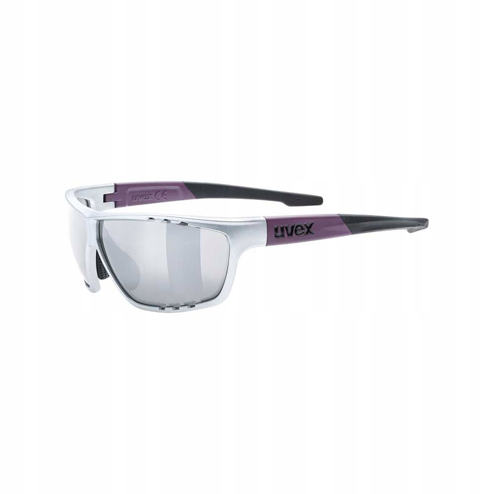 Okulary Sportowe Na Rower Przeciwsłoneczne Uvex Sportstyle 706 Silver Plum
