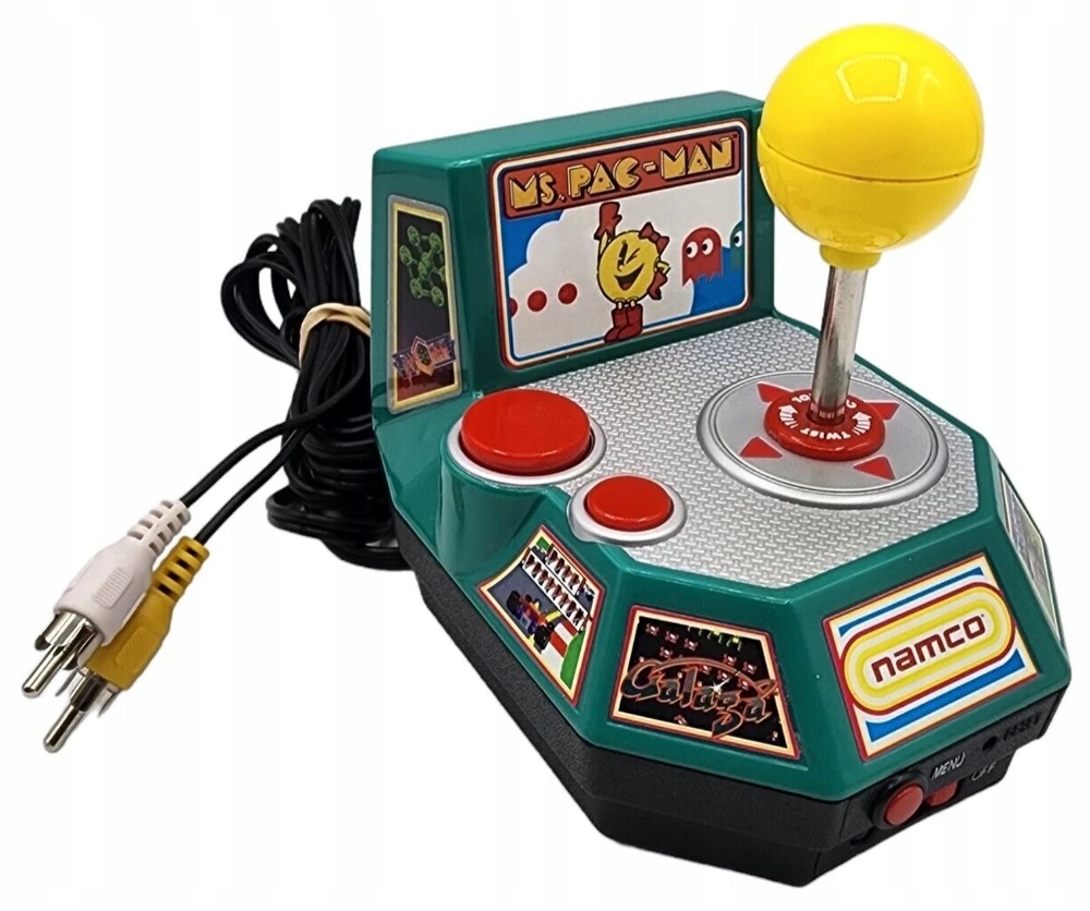 Gra 5w1 Jakks Pacific Namco Ms. Pac-Man - Plug and play TV Game Joystick