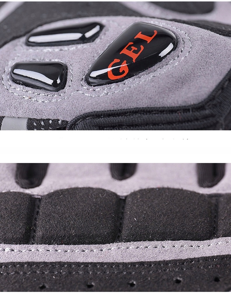 RĘKAWICZKI ŻELOWE ROWEROWE BEZ PALCÓW SPORTOWE r.L Materiał dominujący lycra