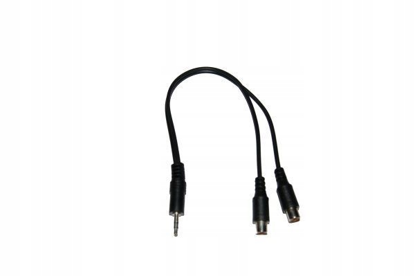 Redukcja wtyk 3,5mm stereo 2 gniazda Rca, 0,15m