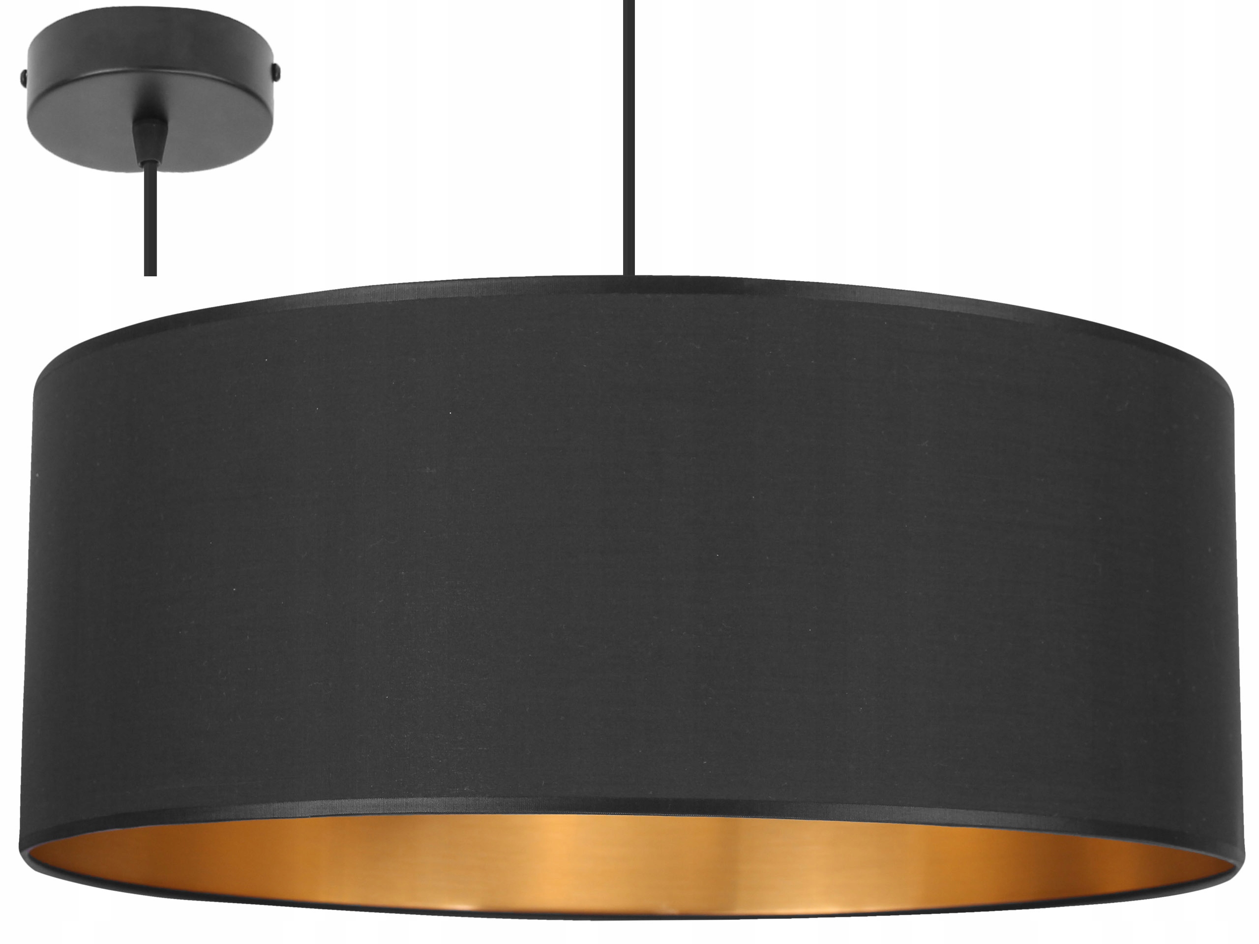 Závěsné Stropní Svítidlo Lustr Elegantní Zlatý Střed 50 CM Stínidlo