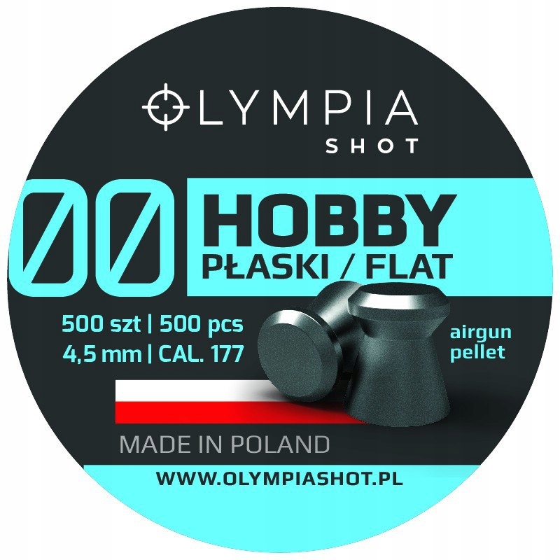 Śrut Olympia Shot Hobby płaski 4,5mm 500szt flat