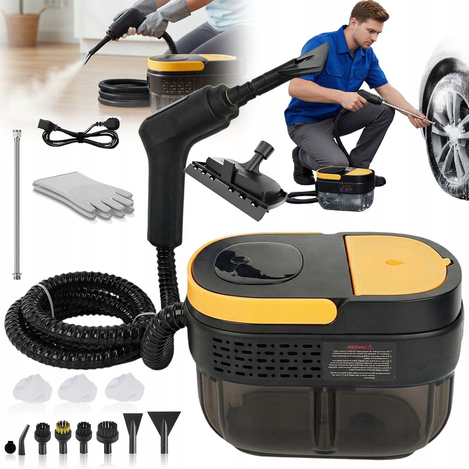 Parní Čistič Oken Parní Čistič 3 Bar 1600 ML 2500 W 1.5 M Parní Hadice