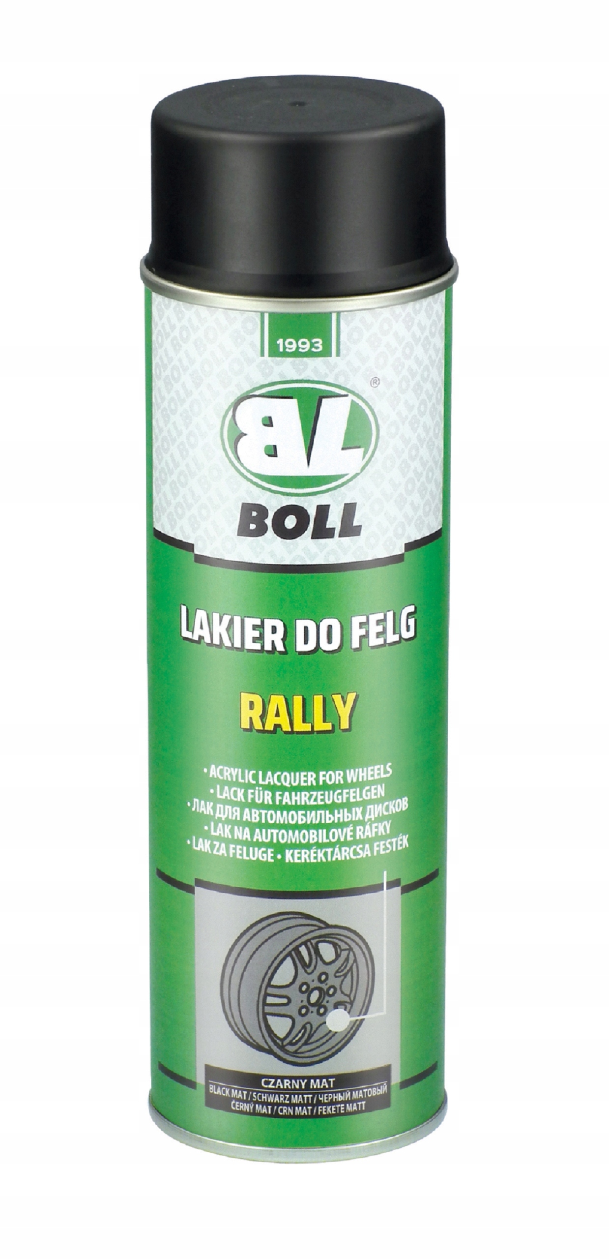 Boll-lakier Do Felg Czarny Mat 500ML Spr Boll