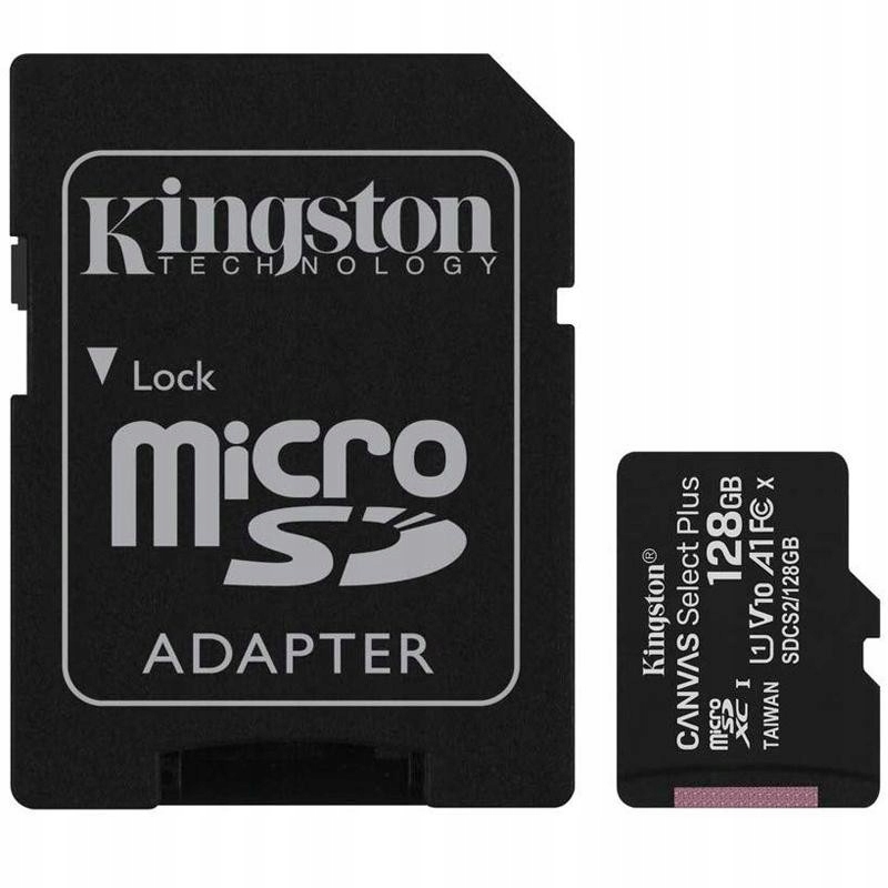 

Karta pamięci Kingston microSD 128GB adapter