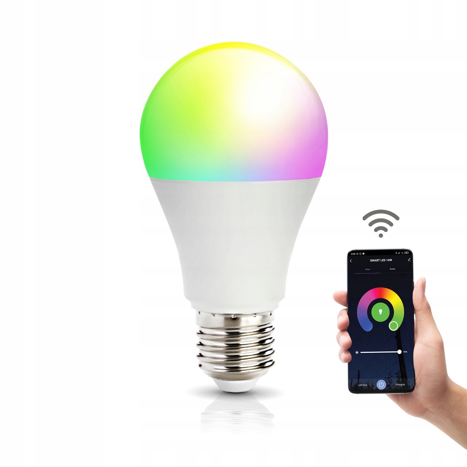 

Żarówka Smart Led Gs 9,5W E27 Rgb WiFi Smart Tuya