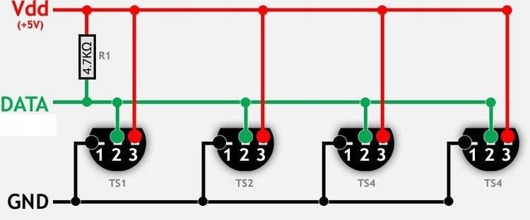 Czujnik temperatury DS18B20 ARDUINO TO92 Rodzaj czujnik temperatury