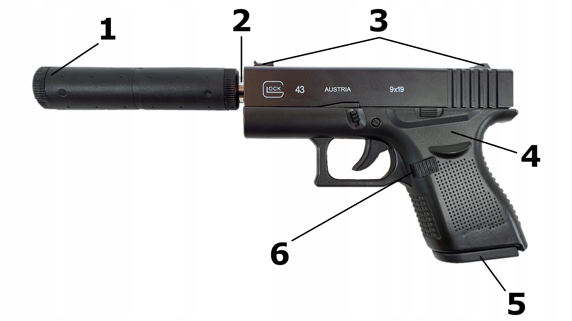 Glock 17 GEN. 4 PISTOLET METALOWY NA KULKI KARABIN Rodzaj pistolety