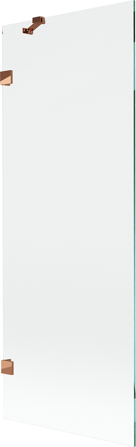 Mexen Lunar vanová zástěna 1-křídlová 70 x 150 cm, transparentní, růžové zl