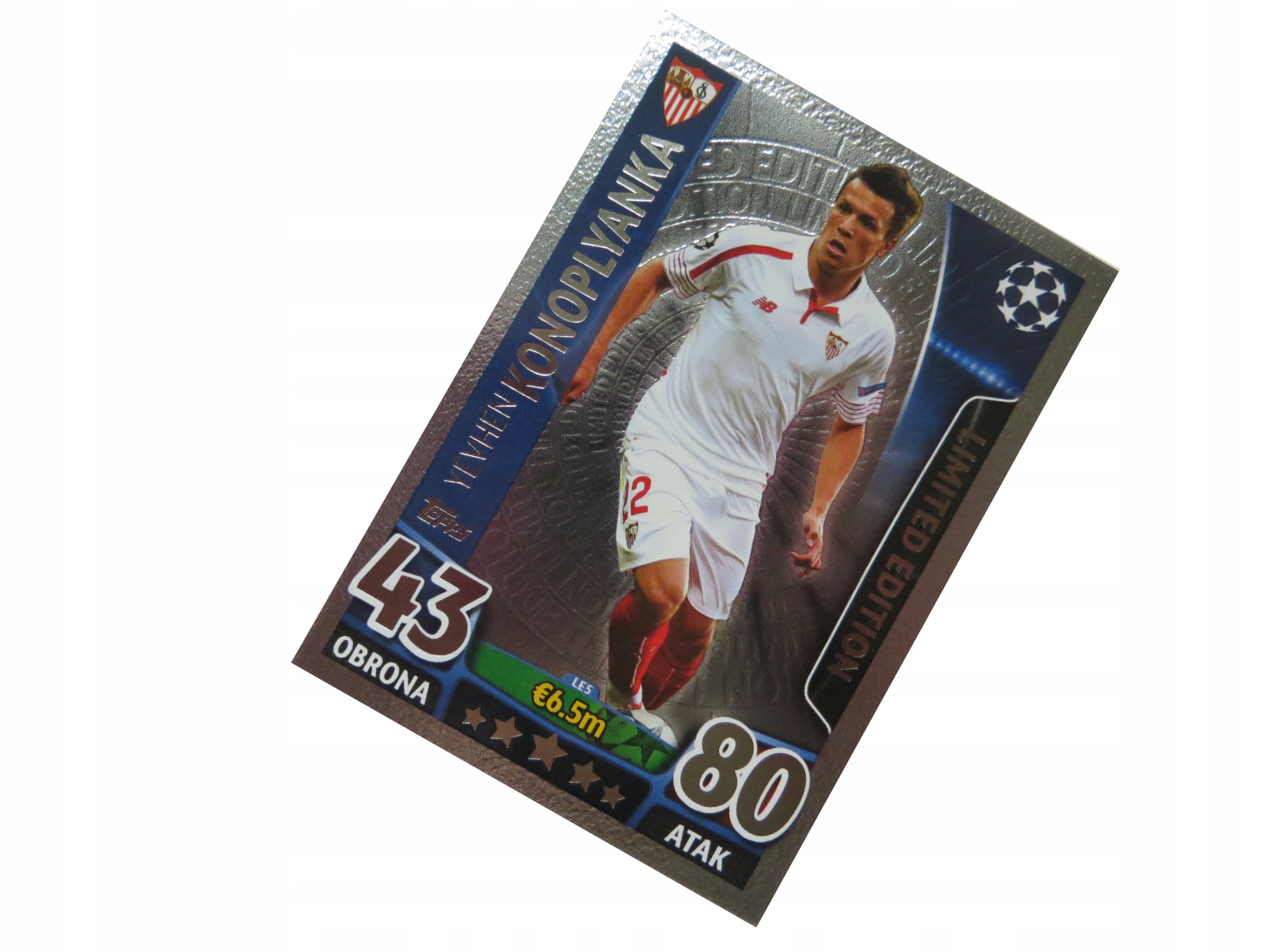 Topps Champions League 2015/2016 Karta Piłkarska Limited Silver Konoplyanka