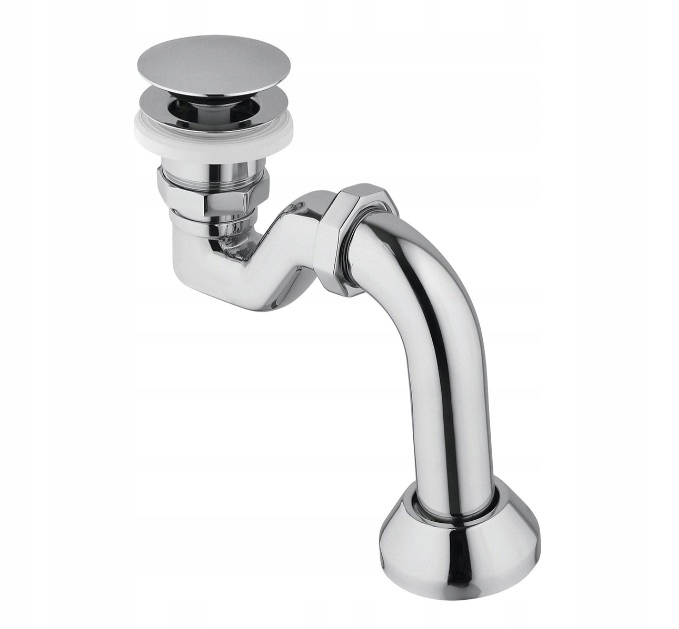 Besco odpływ KLIK - KLAK do wanien Retro chrom