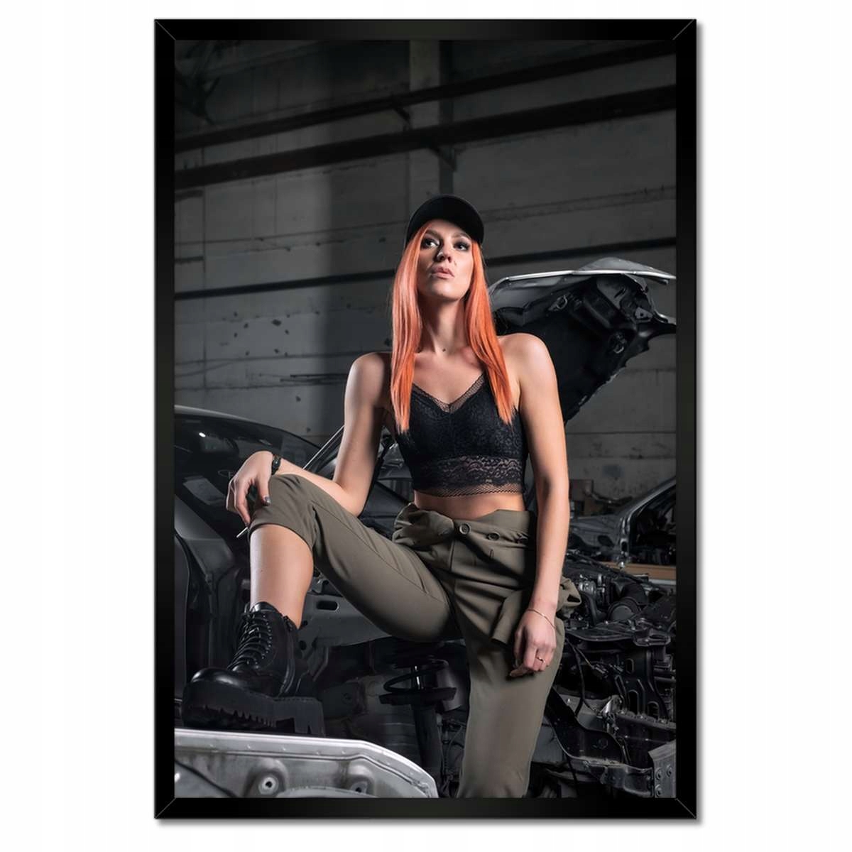 Plakáty v rámu 40x60 Ruda v garáži Mechanik