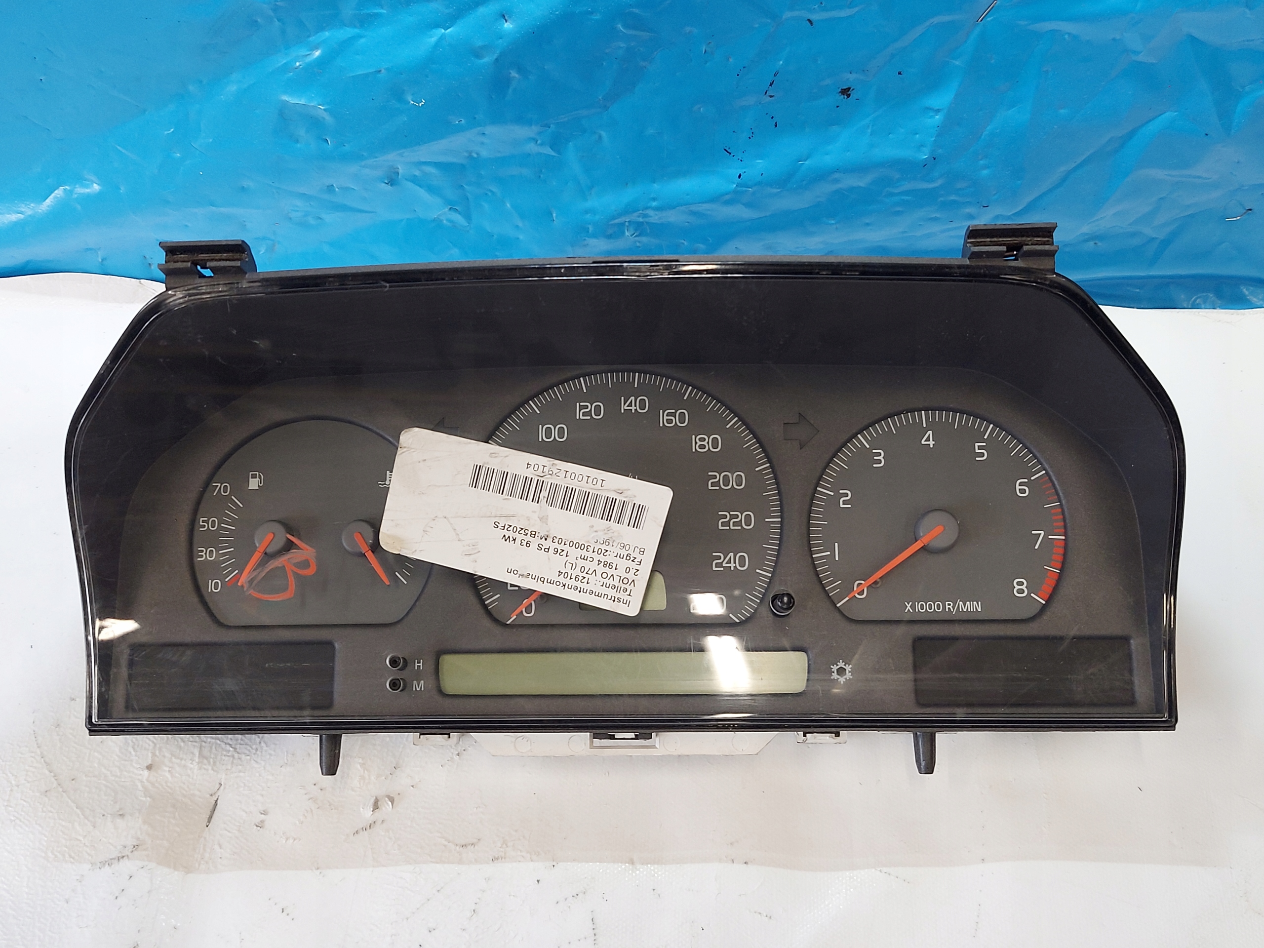dials clock VOLVO V70 2.0 B 914926