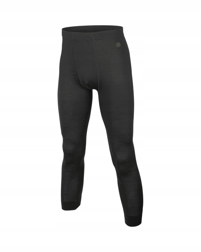 Kalesony Termoaktywne Męskie Lasting Atok 100% Merino Wool Czarny (9090) S