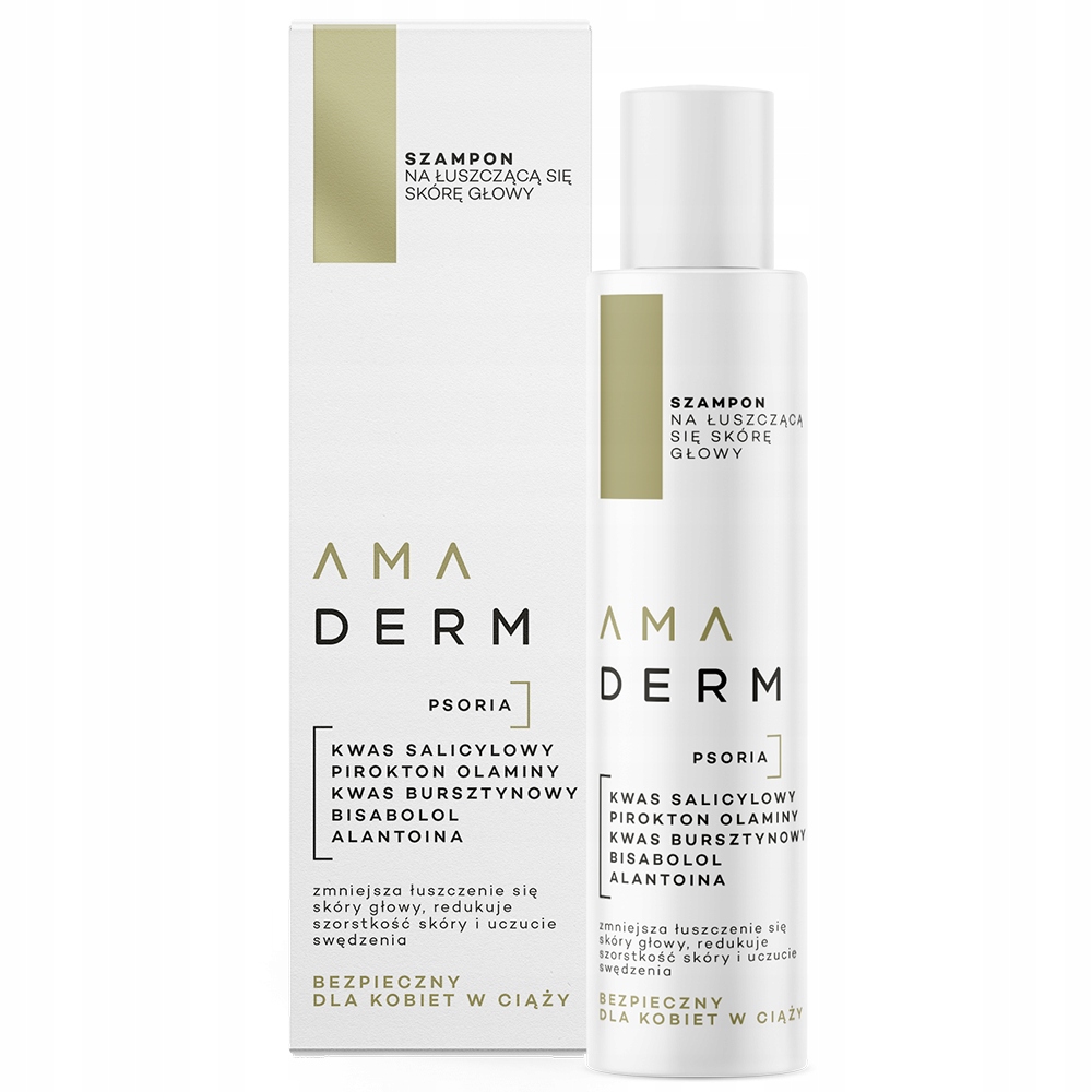 Amaderm Psoria Szampon na łuszczącą się skórę głowy, 200 ml