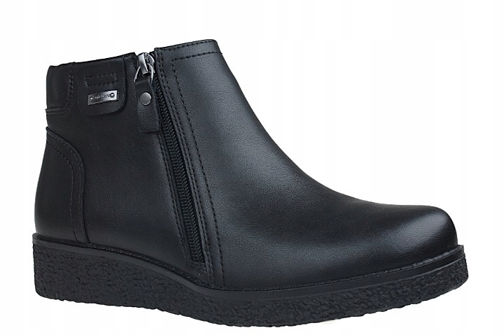 Sergio Leone dámské kotníkové boty platforma BT25348-s černá lico kůže velikost 37