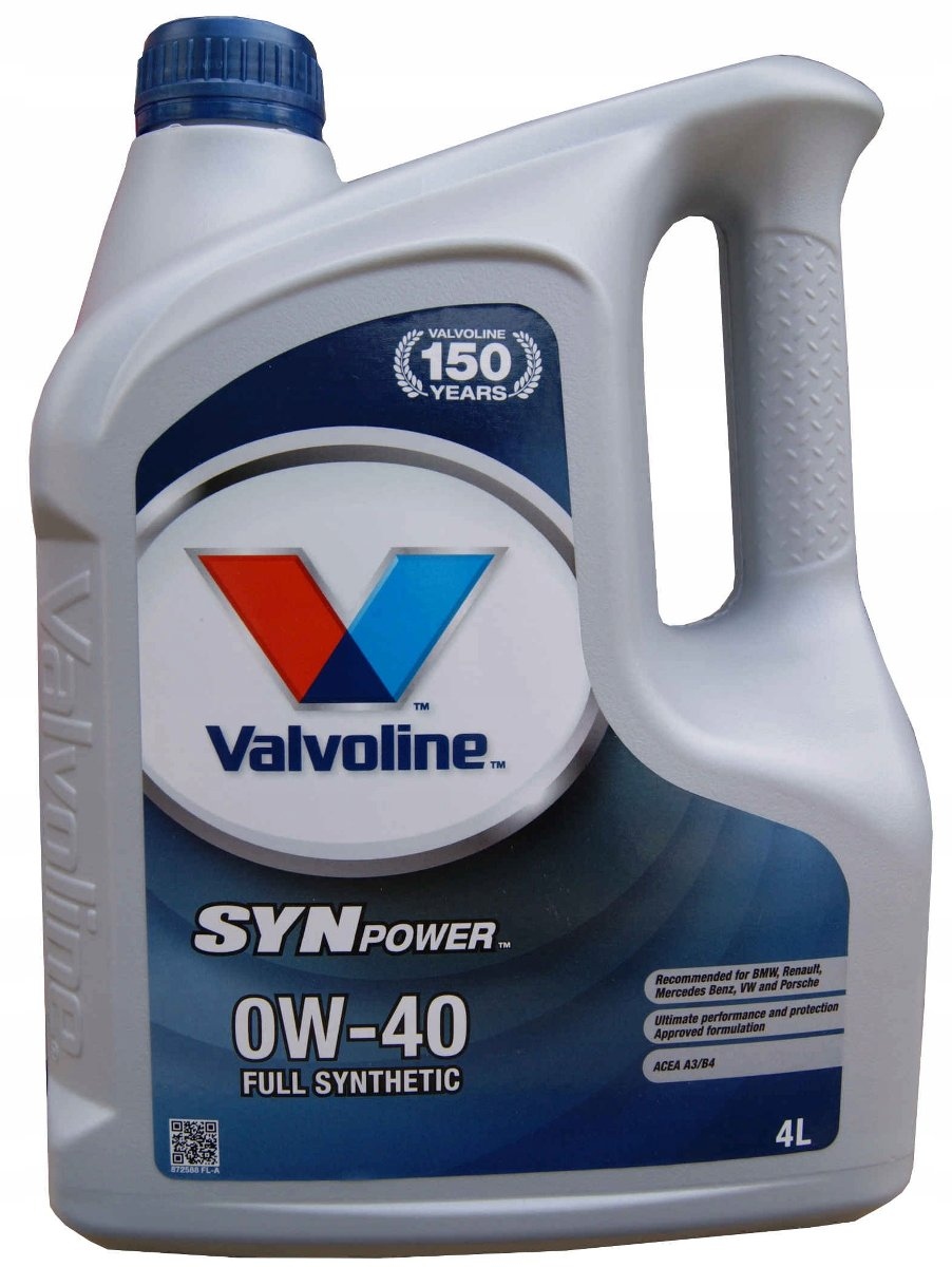 

Olej silnikowy Valvoline Synpower 4 l 0W-40