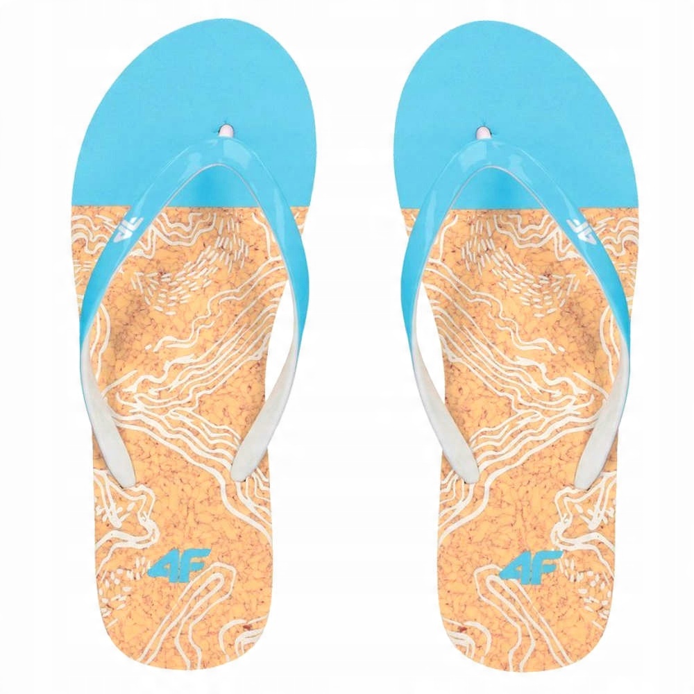 

4F Klapki Damskie Japonki KLD003 Niebieskie 38