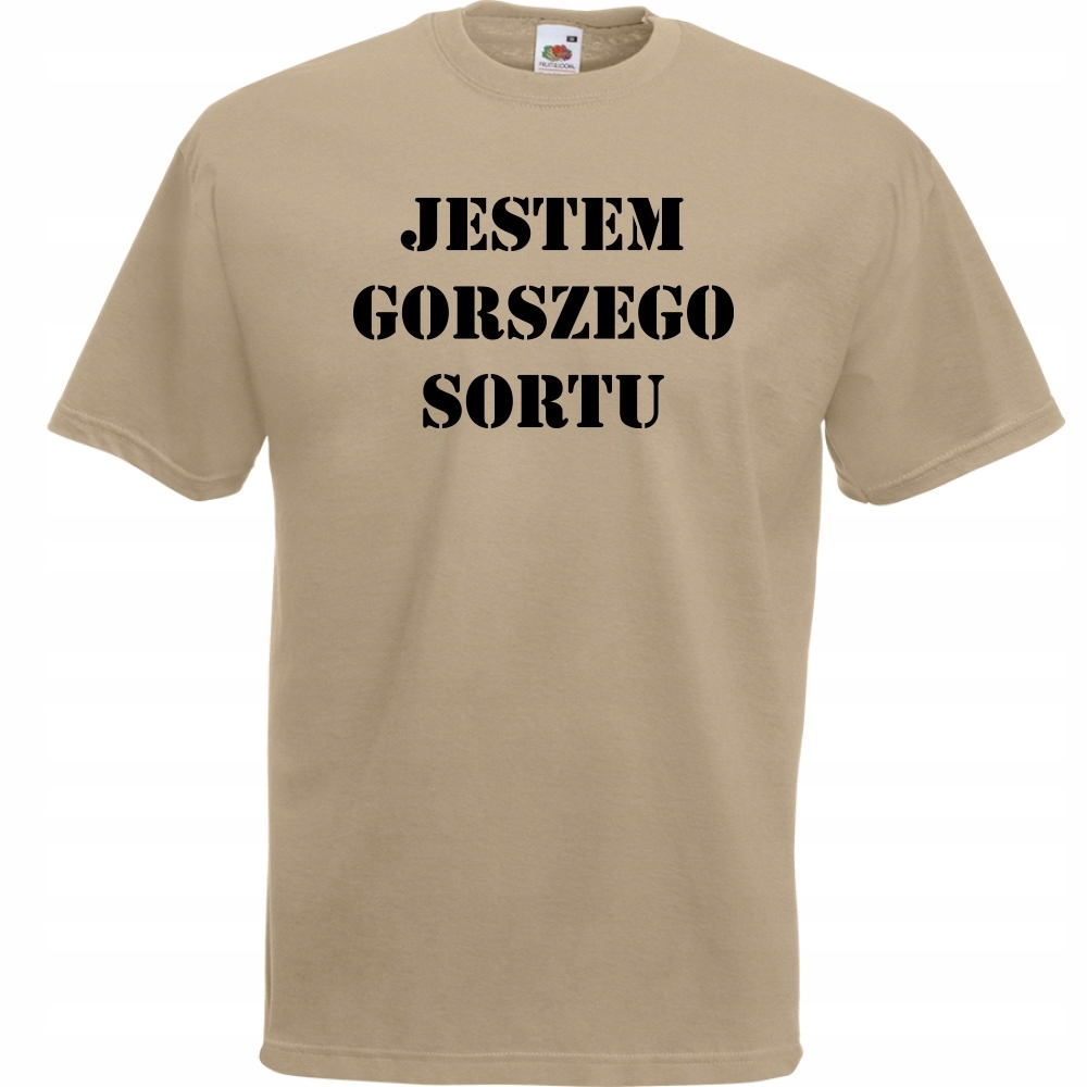 

Koszulka z nadrukiem Gorszy Sort Polaków XL khaki