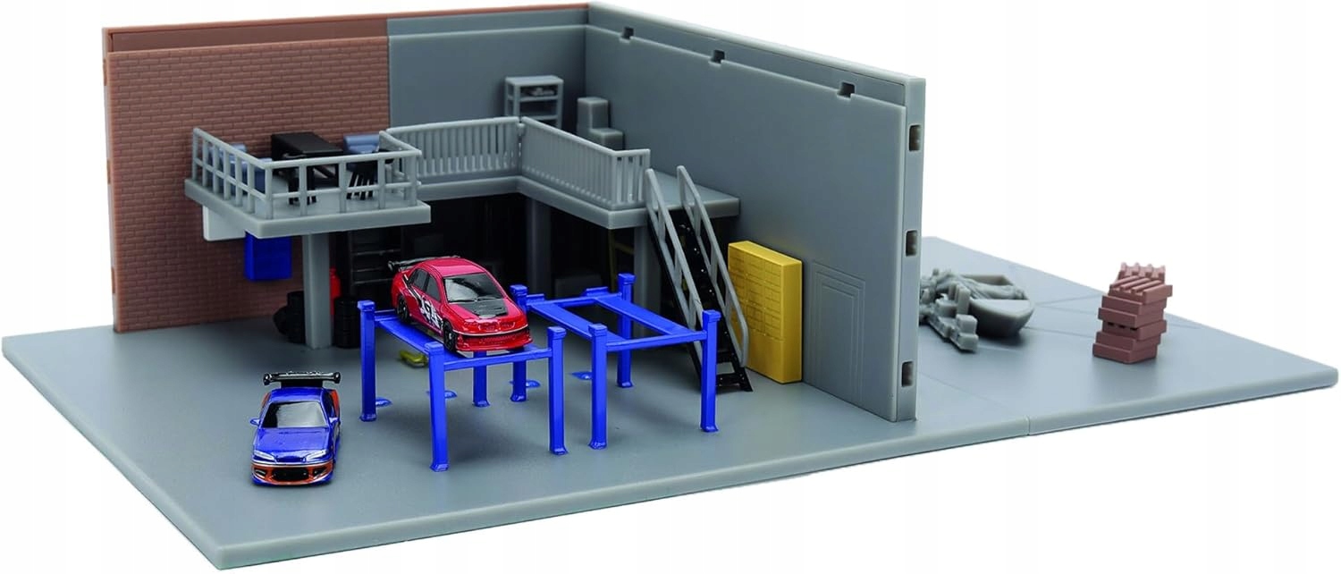 Jada Diorama Han's Garage Fast And Furious Tokio Drift 36403 Nowy Zestaw