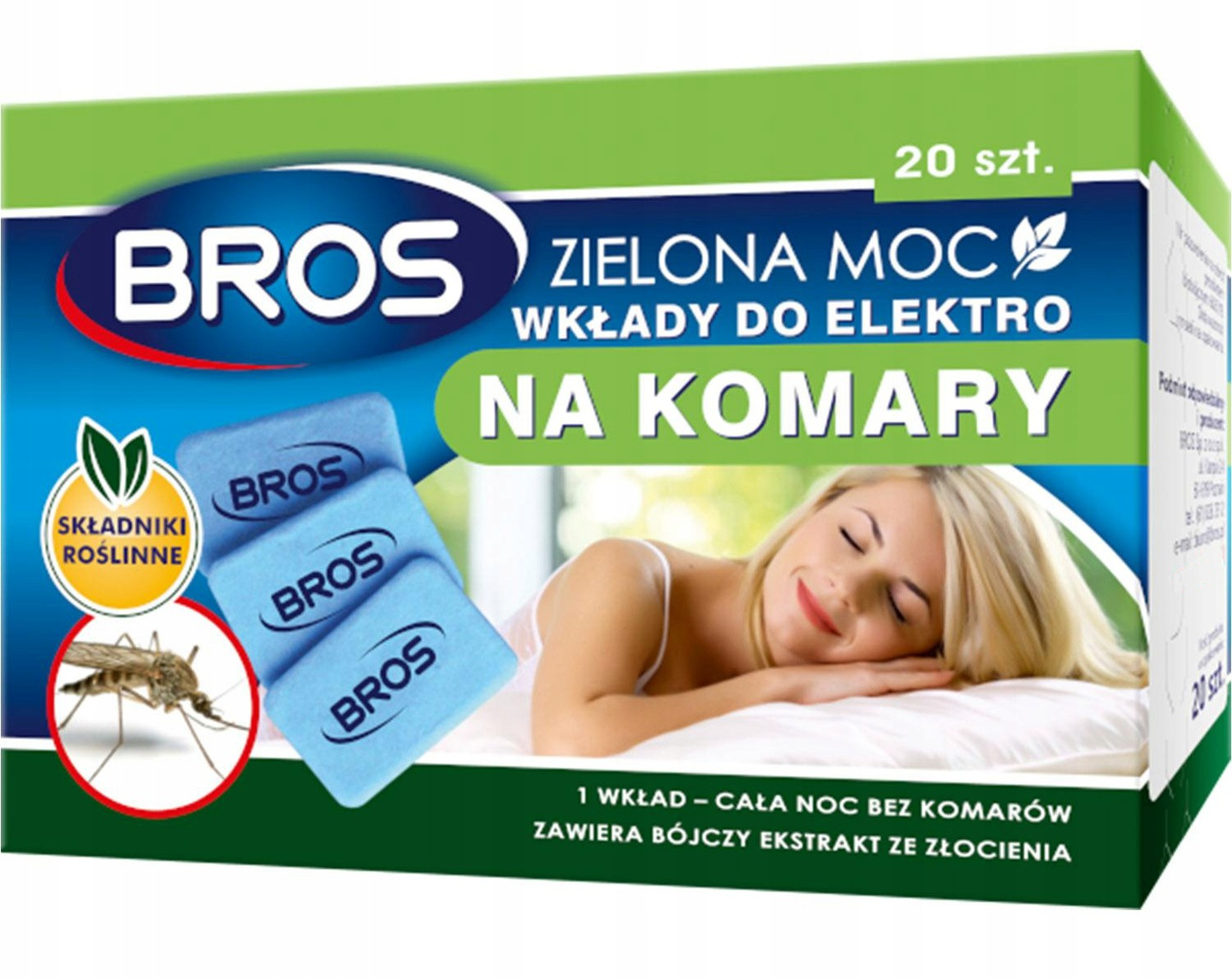 

Bros Wkłady Do Elektro Na Komary Zielona Moc 20szt