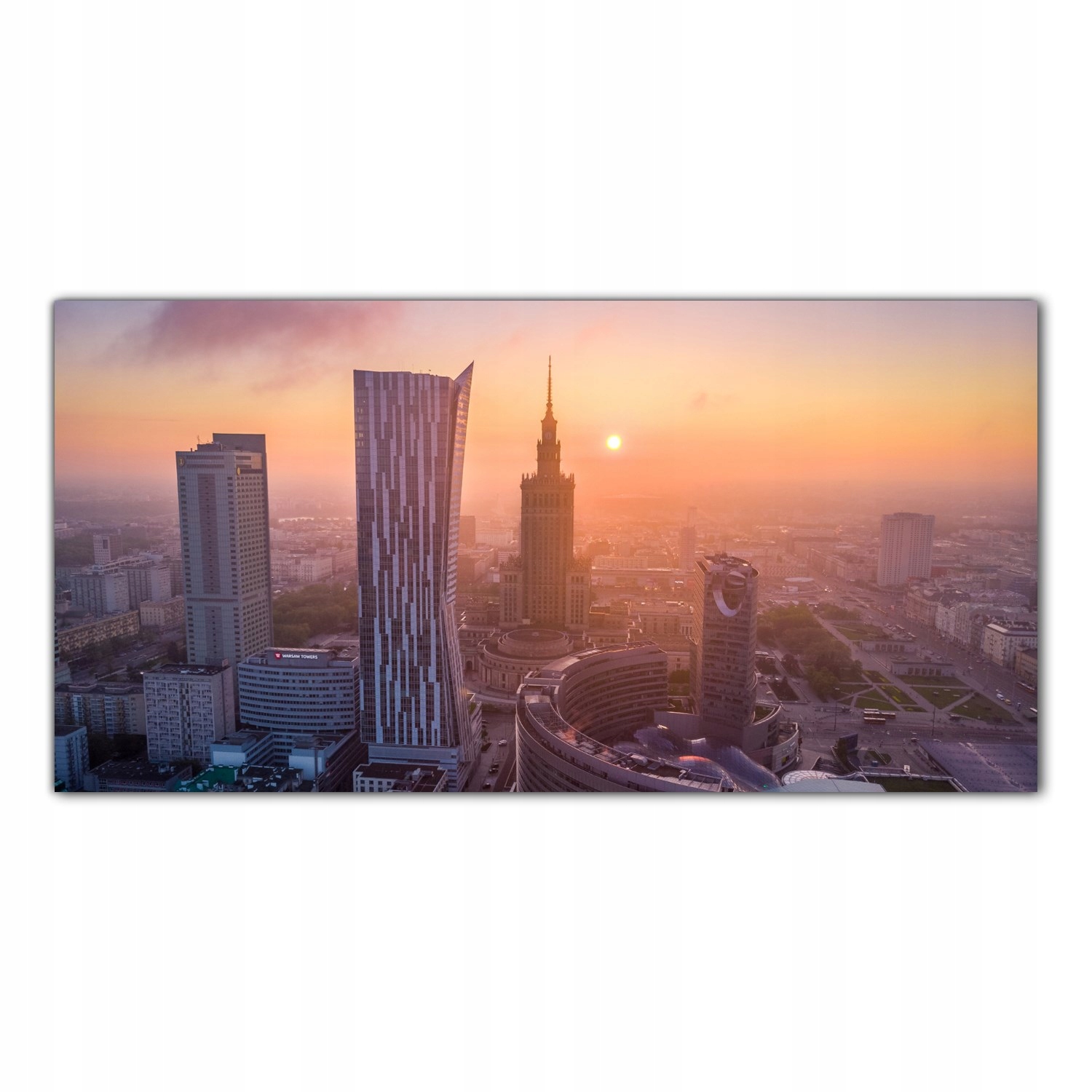 

Obraz na szkle Foto Miasto Zachód Słońca 100x50