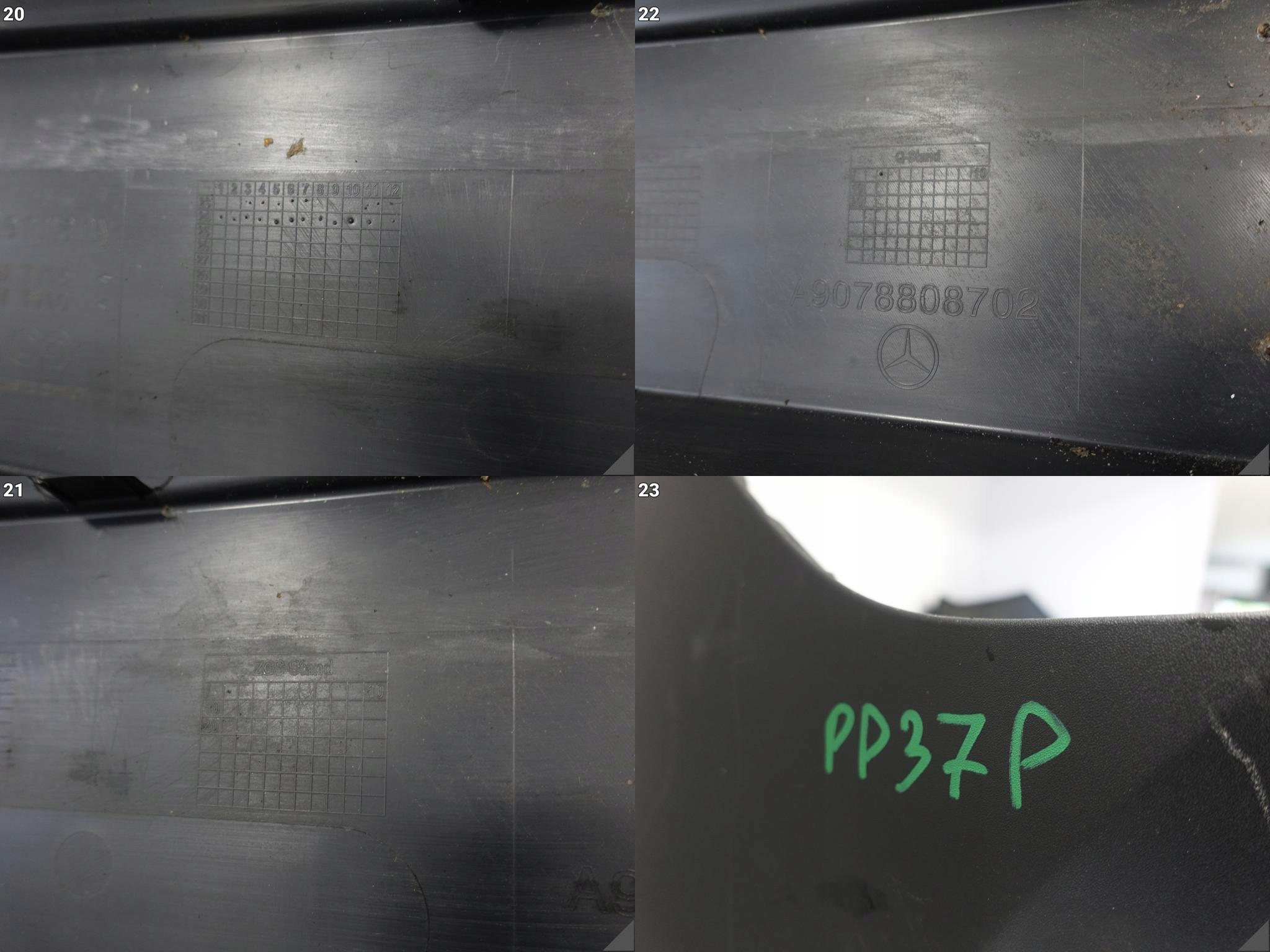 MERCEDES SPRINTER W907 W910 18- bumper+ grid + spoiler front (6xPDC)