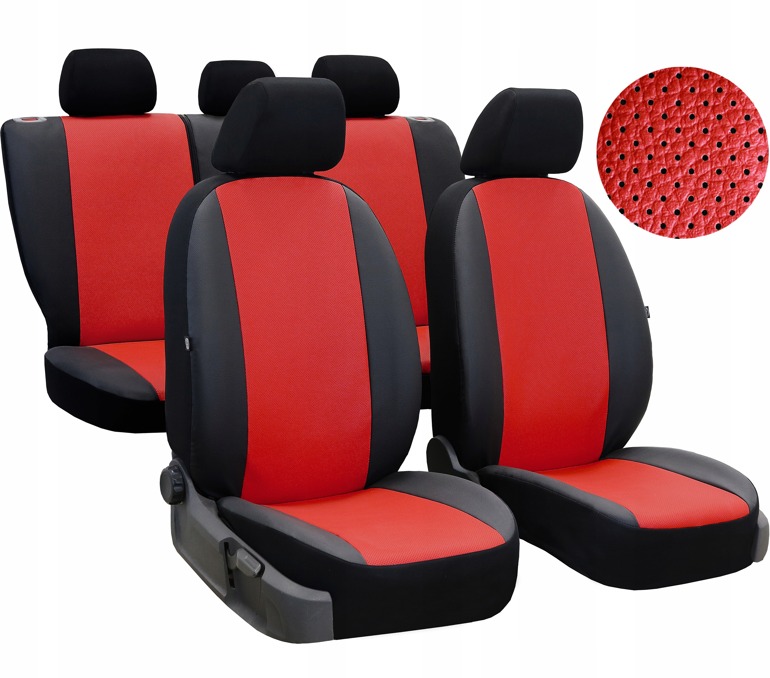 SKÓRZANE POKROWCE MIAROWE SAMOCHODOWE NA FOTELE do Renault Captur II