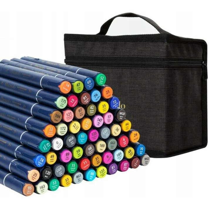 Fixy oboustranné umělecké Finenolo 60 barev Deli