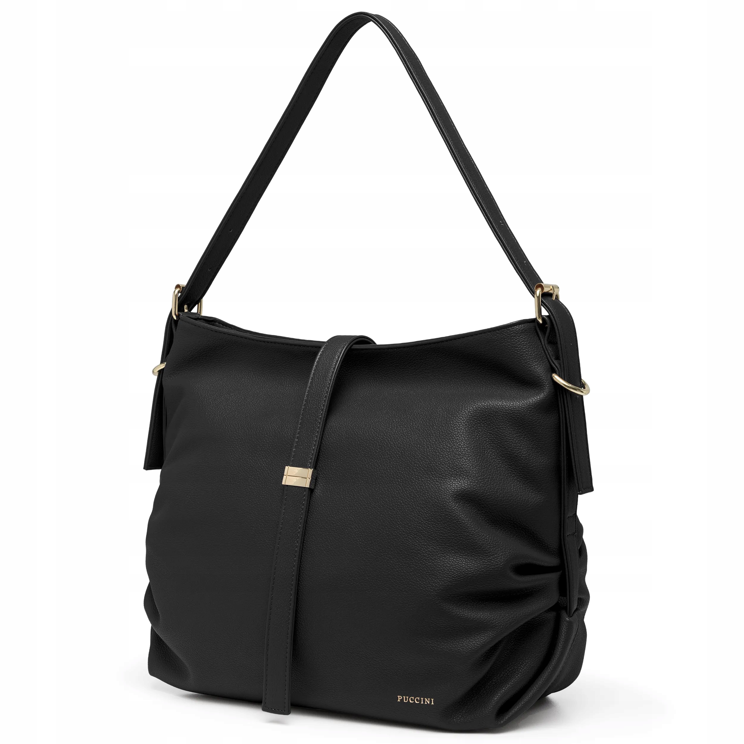 Puccini Dámská kabelka přes rameno Velká Eko Kůže Černá BK2251022D-1