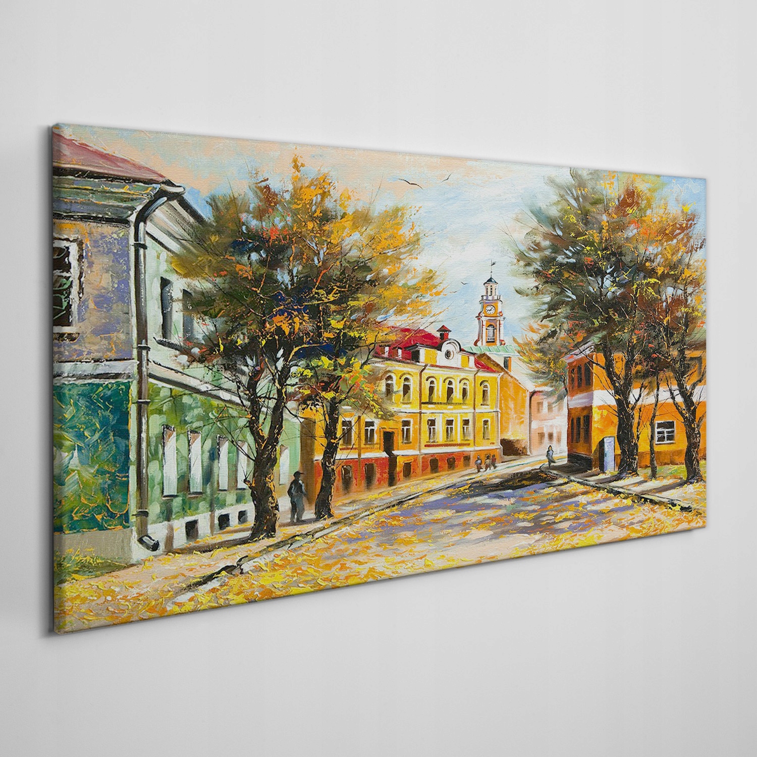 

Obraz na płótnie Malarstwo miasto jesień 140x70 cm