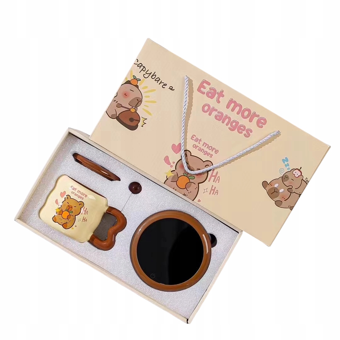 Hrnek Na Kávu A Čaj Ohřívač Usb Lžíce Kabel Dárek Vánoční Hrnek