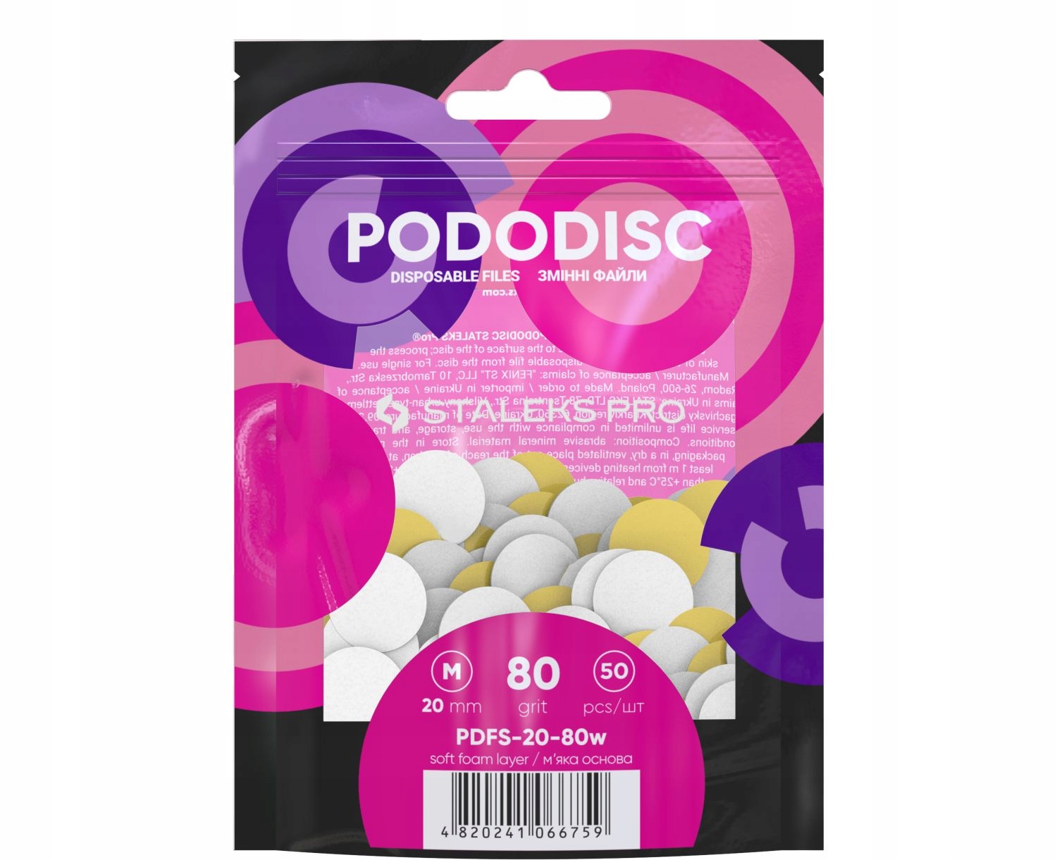 

Pododisc Staleks Wymienne nakładki M g.80 Soft
