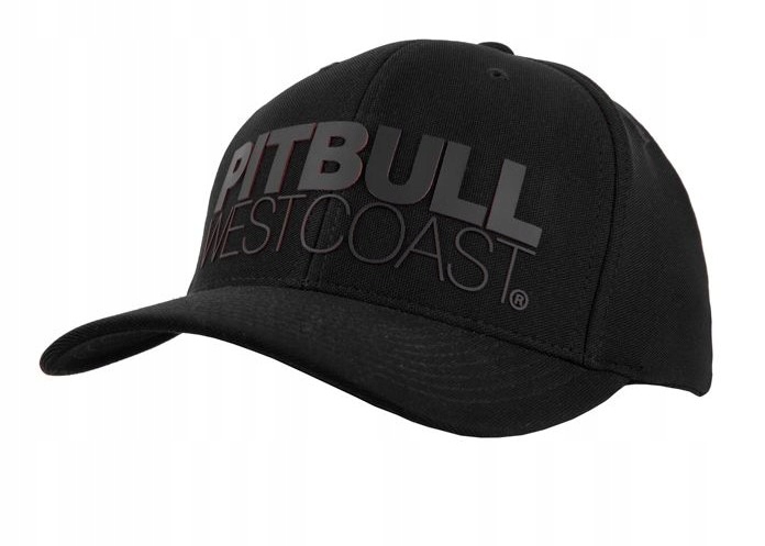 Pit Bull Čepice Snapback Classic Seascape 19 Black/Red Červený potisk
