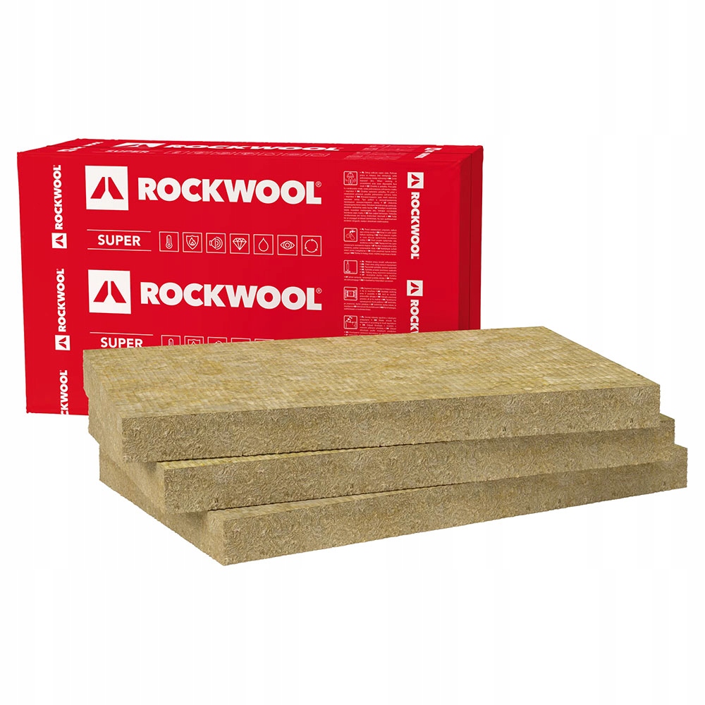 Wełna skalna ROCKWOOL SUPERROCK 10cm 100mm 0,035