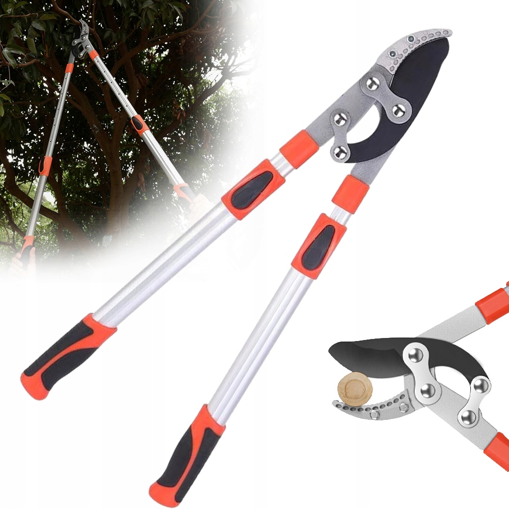 Stal Sekator Do Gałęzi Sekator Teleskopowy Z Uchwytem Teleskopowym 69-100CM