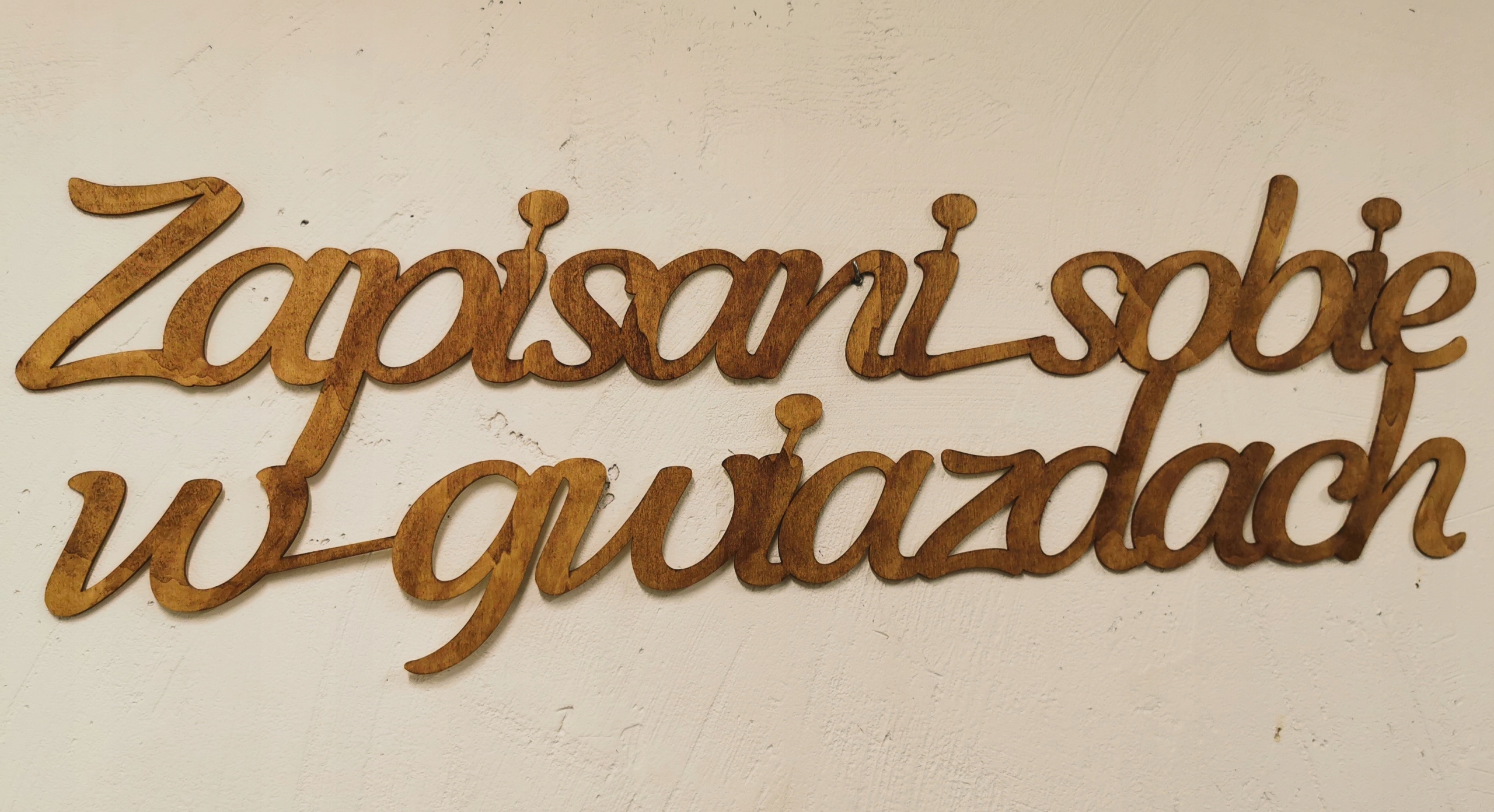 ZAPISANI SOBIE W GWIAZDACH, DUŻY NAPIS, SKLEJKA Marka inna