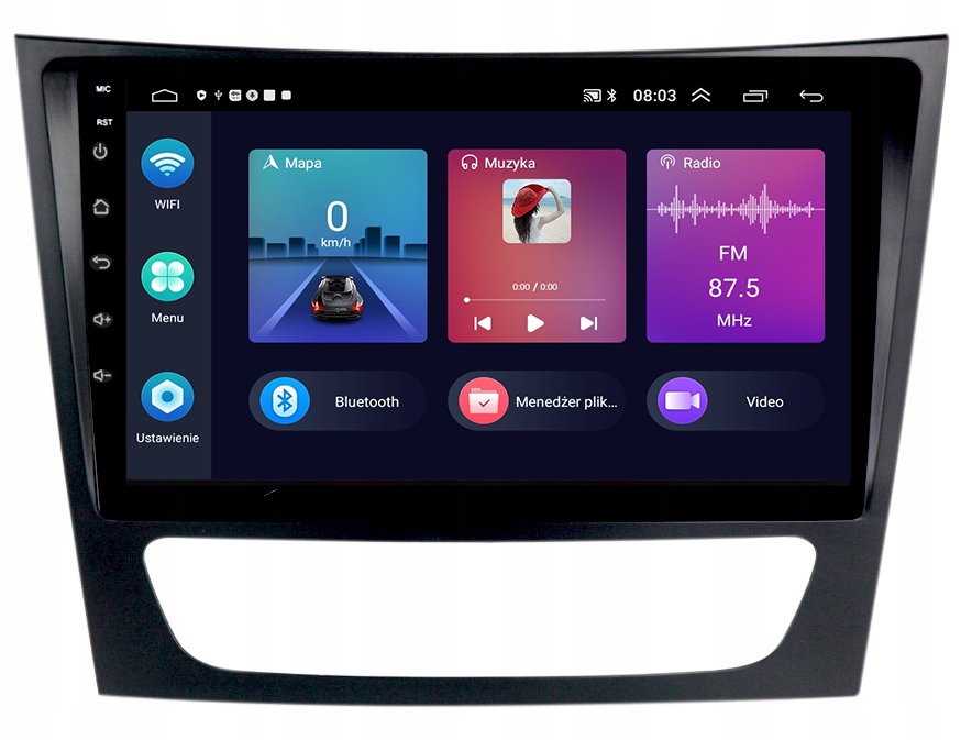Rádio Gps Android Navigácia Bt Mercedes W211 2002-2010 Carplay 4GB 64GB