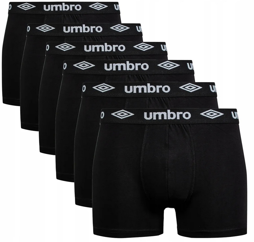 Umbro Pánské Boxerky Černé 6-BALENÍ XXL