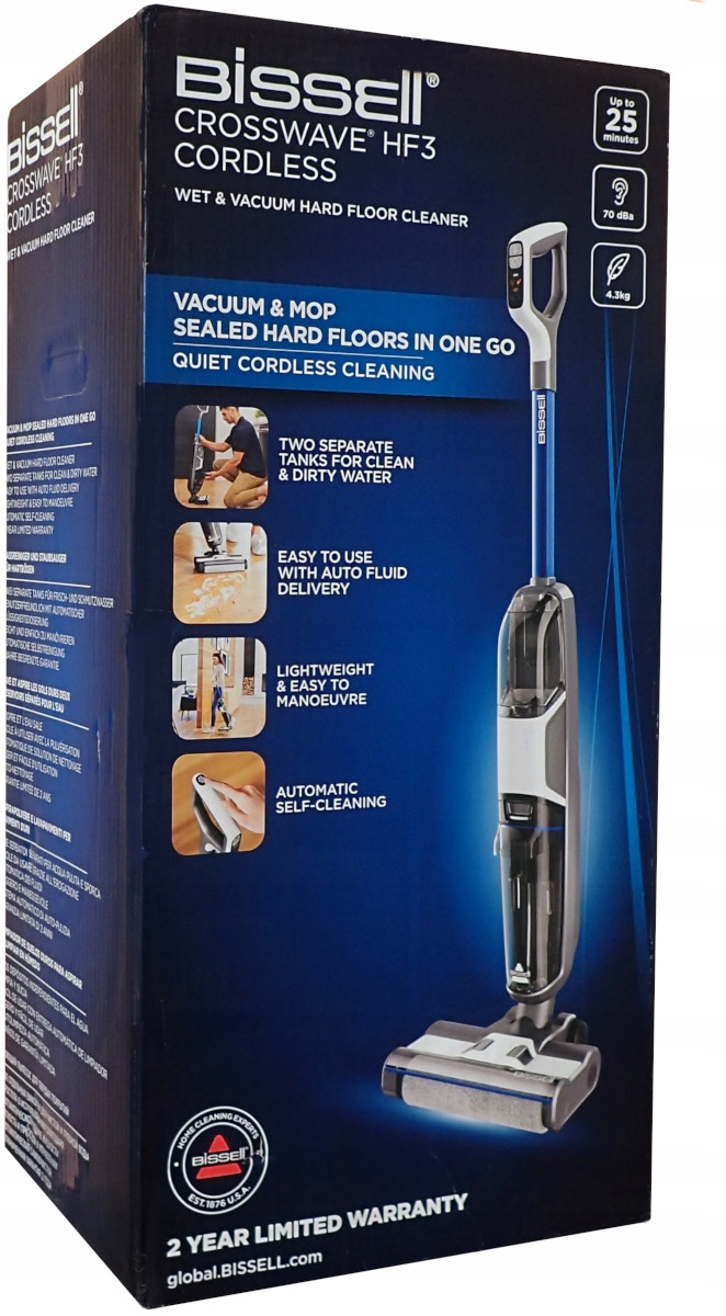 Tyčový Vysavač akumulátorový mycí vysavač Bissell CrossWave HF3 Myje Sucho 3v1