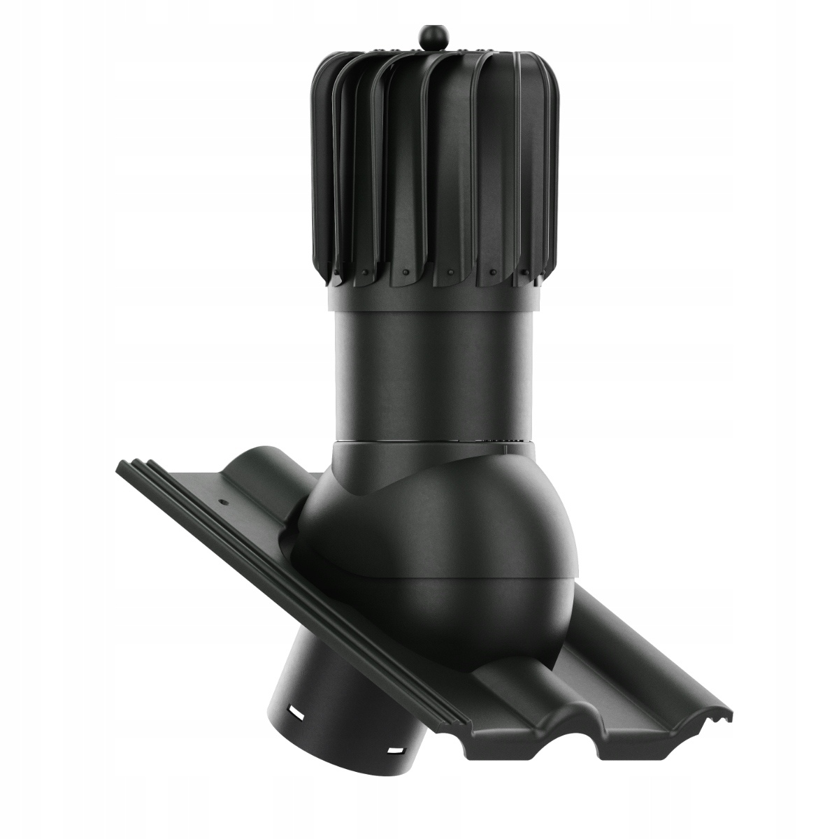 Otočný podélný větrací komín ⌀ 150 mm pro Classic Star, Elegant Antracit