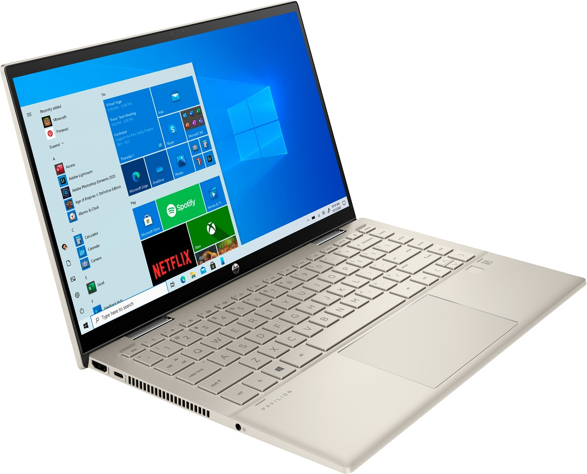 

Hp Pavilion 14 x360 i5-1155G7 8/512 NVMe Złoty W11