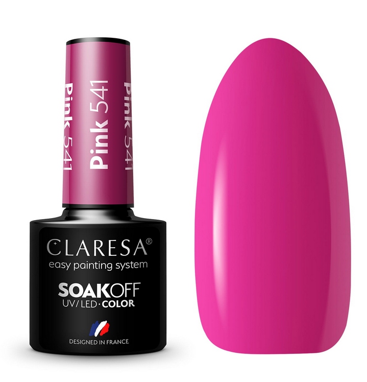 

Claresa Pink 541 Lakier Hybrydowy Intensywny Róż