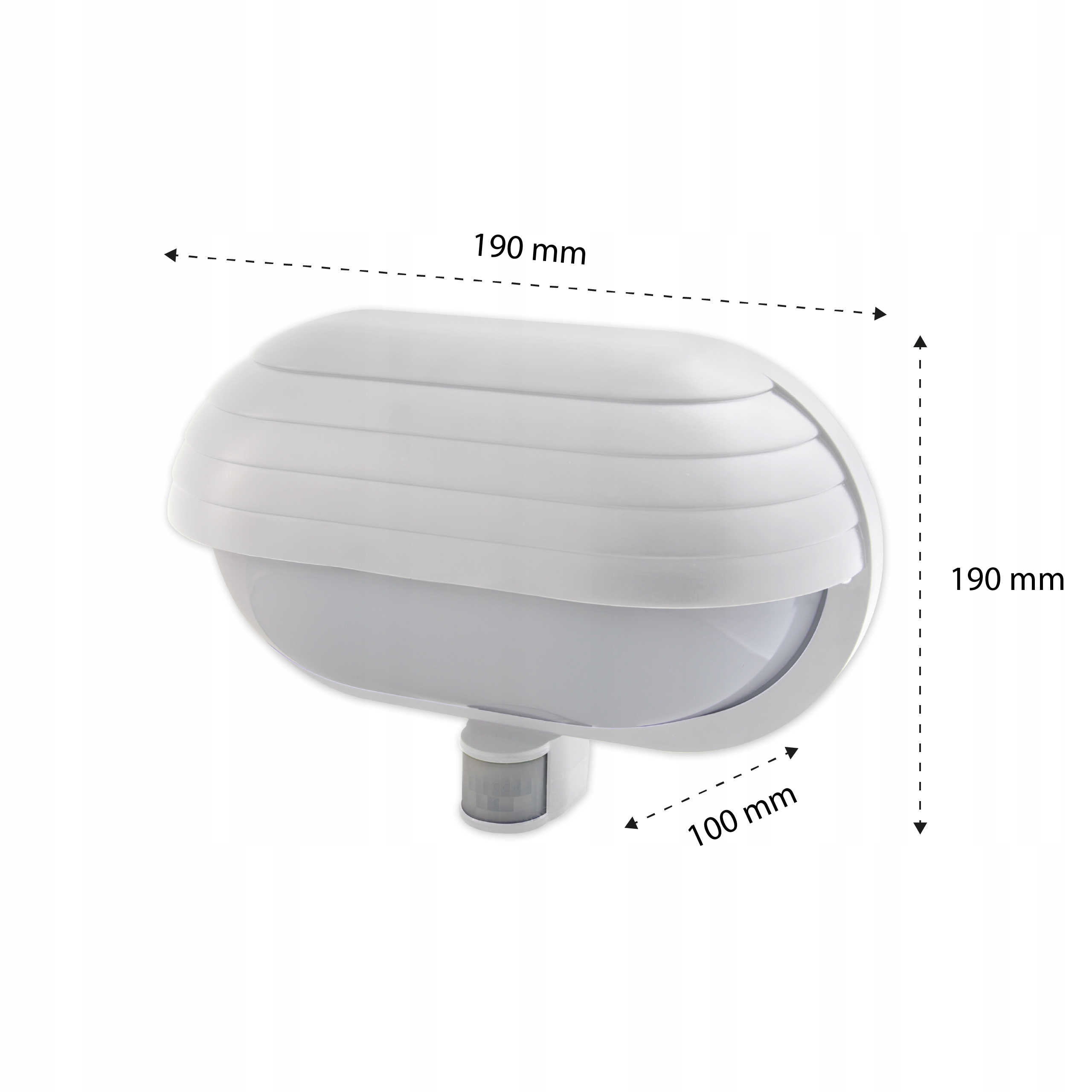 Lampa kinkiet E27 ogrodowy z czujnikiem zewnętrzna LED Zasilanie sieciowe