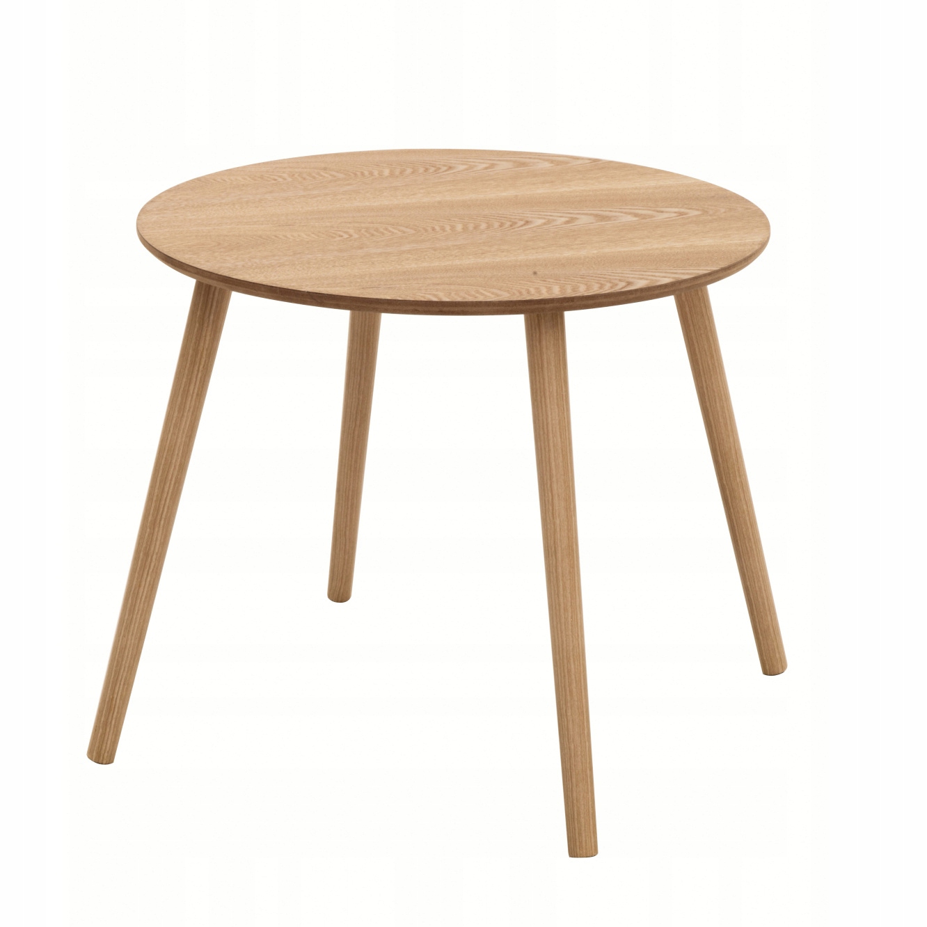 Pomocný Stolík Hnedý Mdf Borovicové Drevo 60 X 51 CM Minimalistický