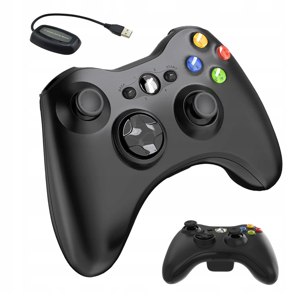 Bezdrátový Pad Pro Xbox 360/PS3/PC Dvojitá Vibrace Přijímač 2,4 GHz